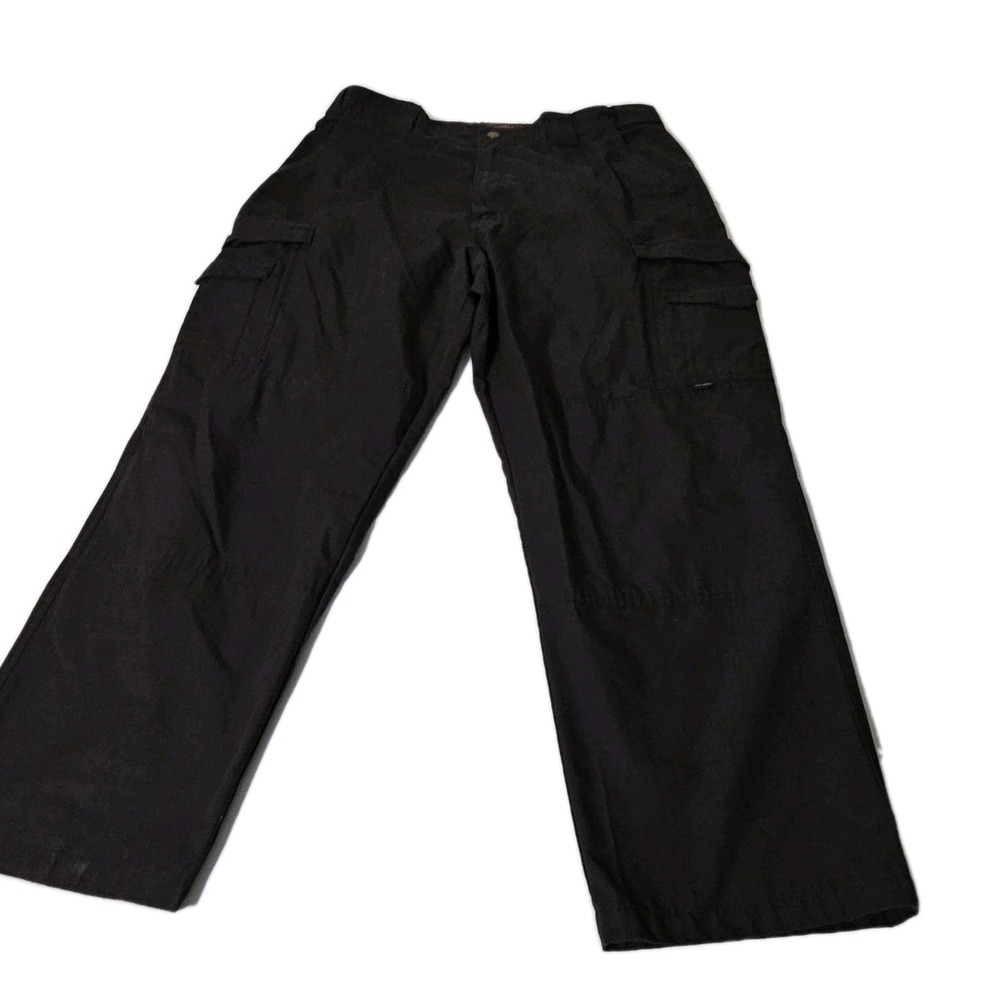 TRU SPEC  Black Tactical Pants 40x30 Rip Stop Military Security